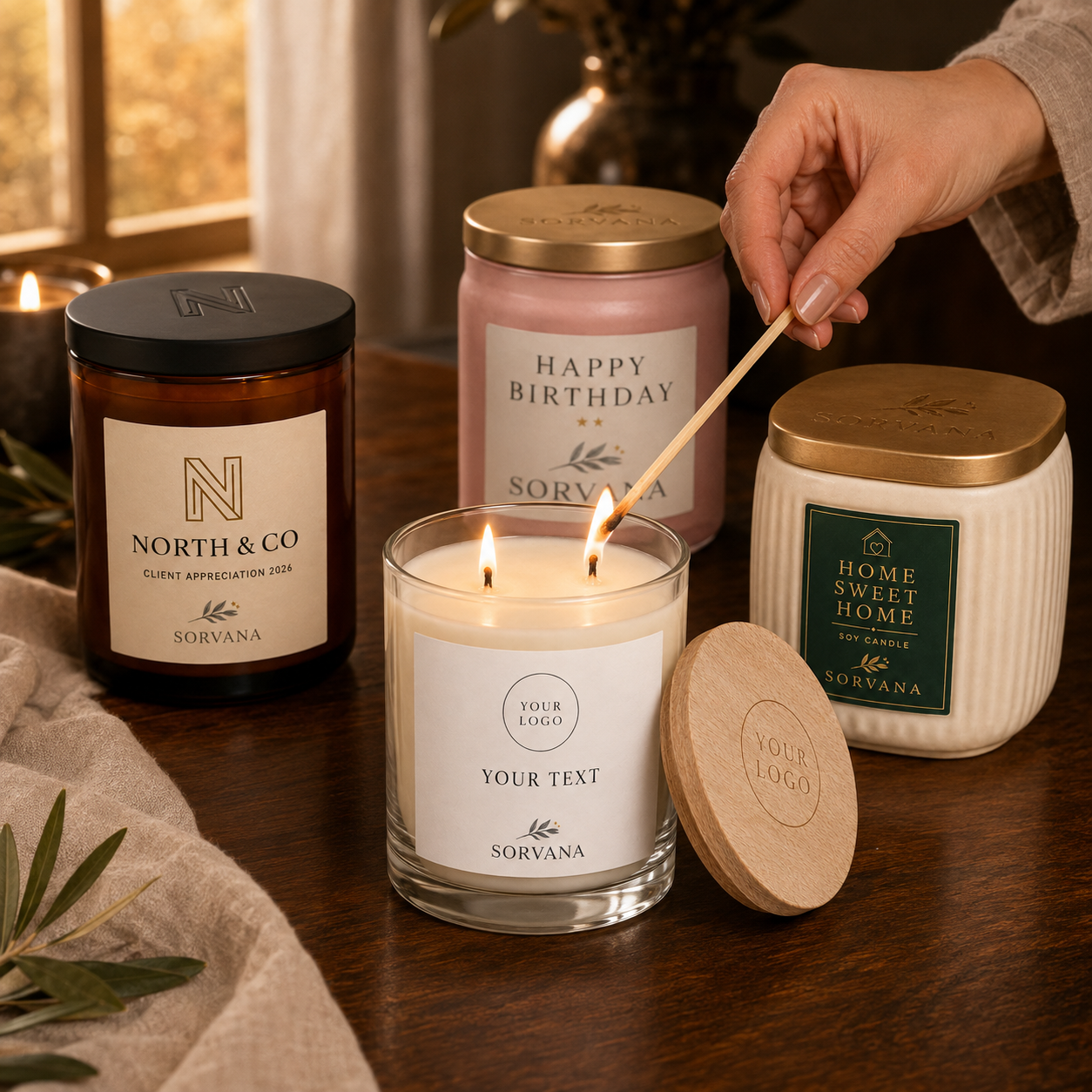 Double Wick Soy Candles