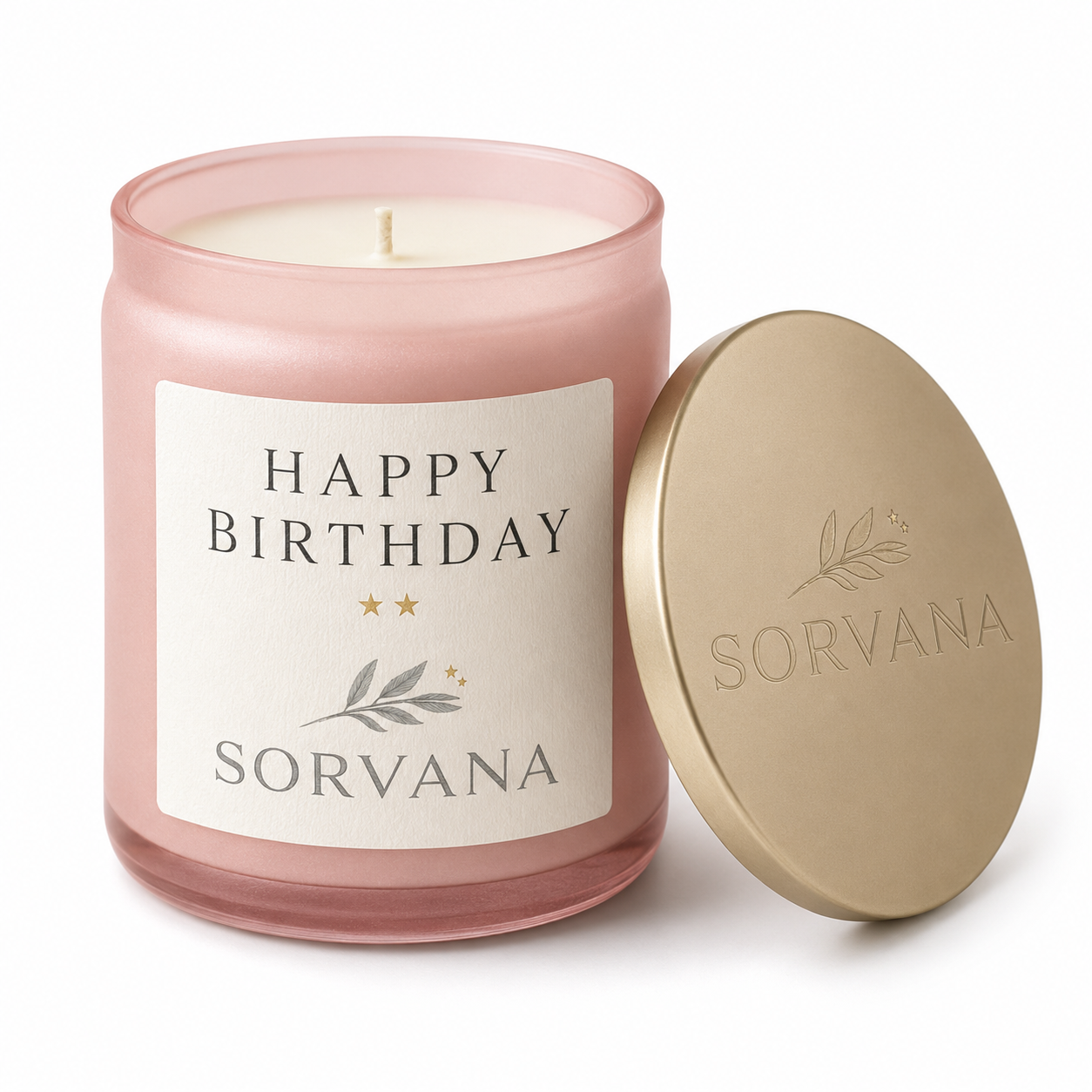 Happy Birthday Single Wick Soy Candle Gift – SORVANA