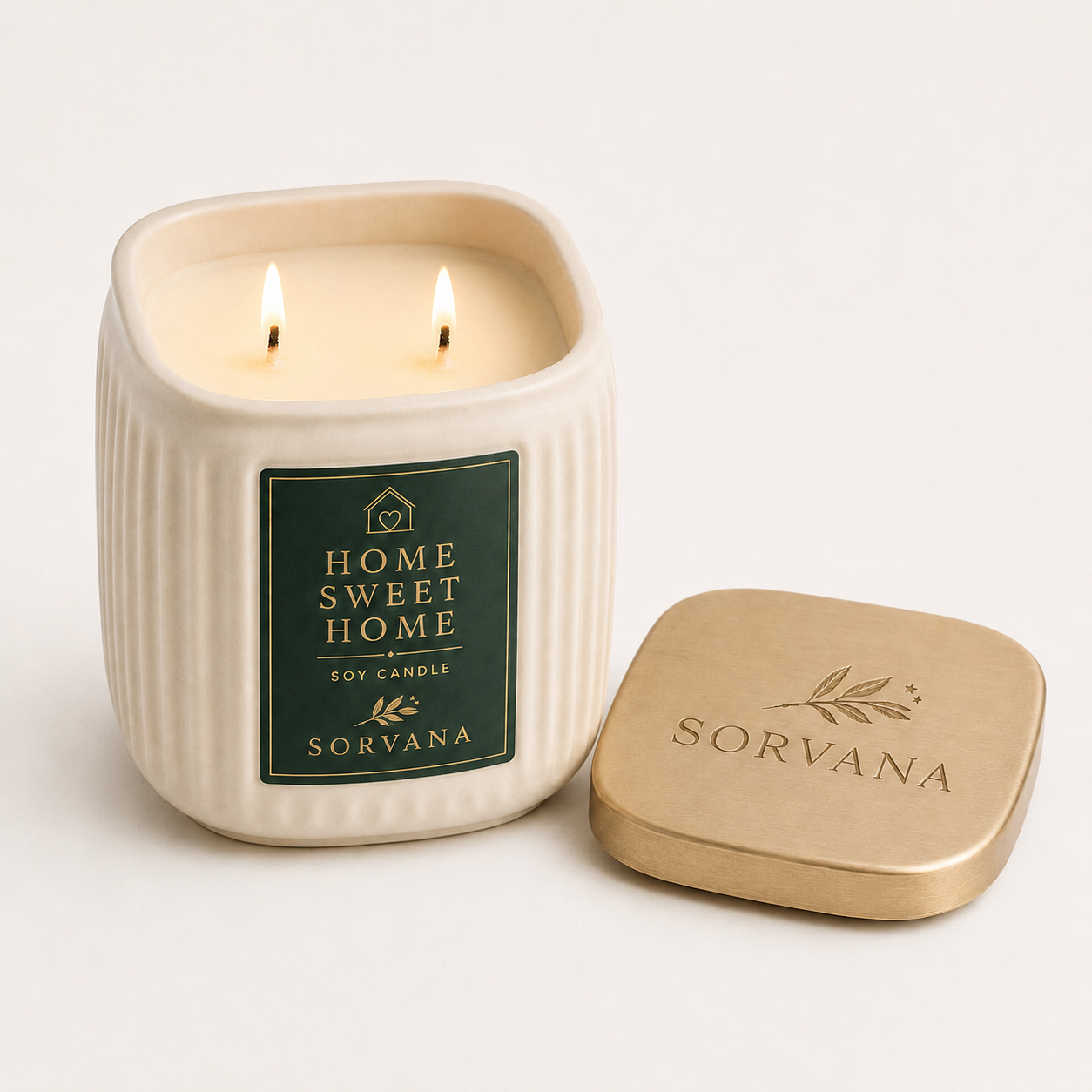 Home Sweet Home Double Wick Soy Candle Gift – SORVANA