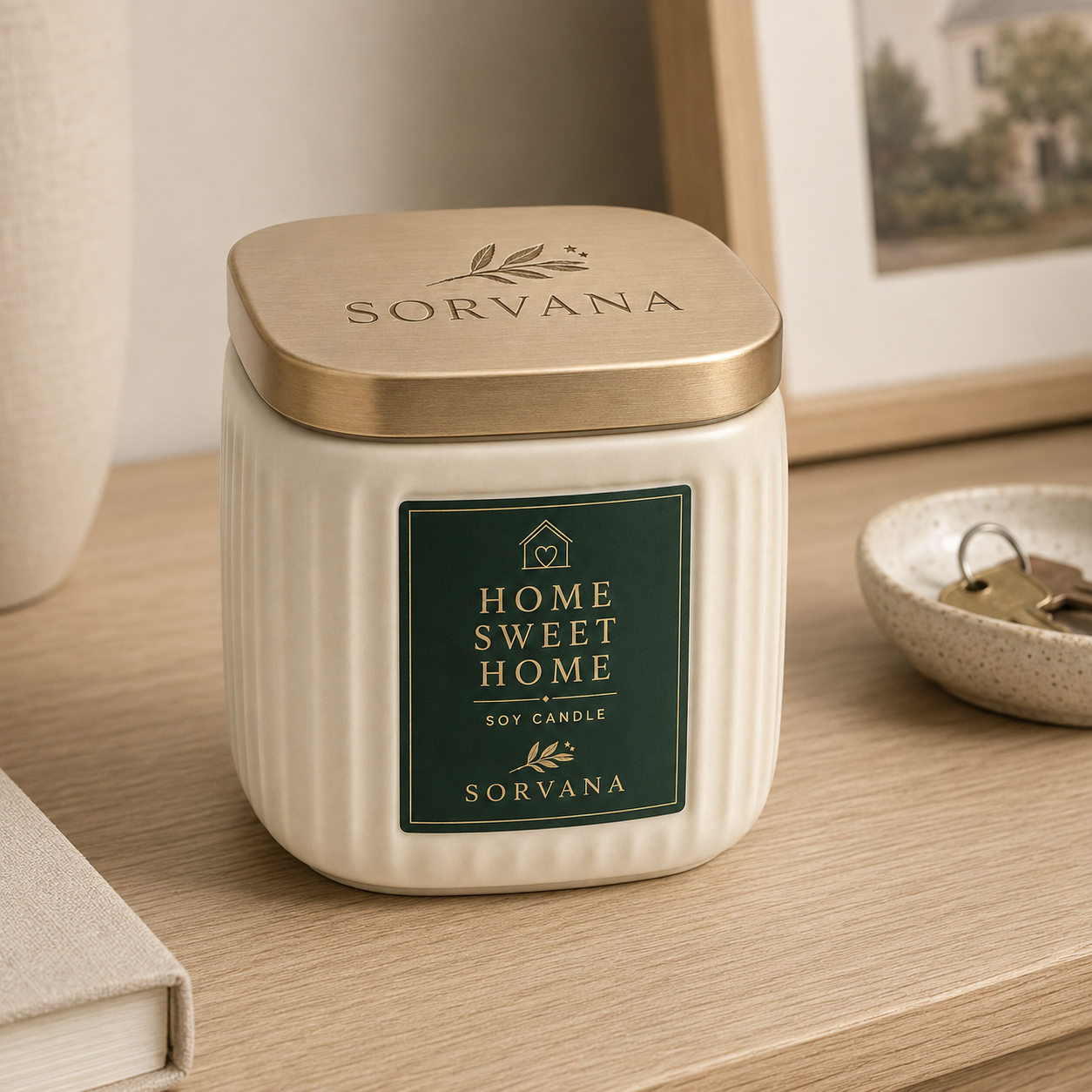 Home Sweet Home Single Wick Soy Candle Gift – SORVANA