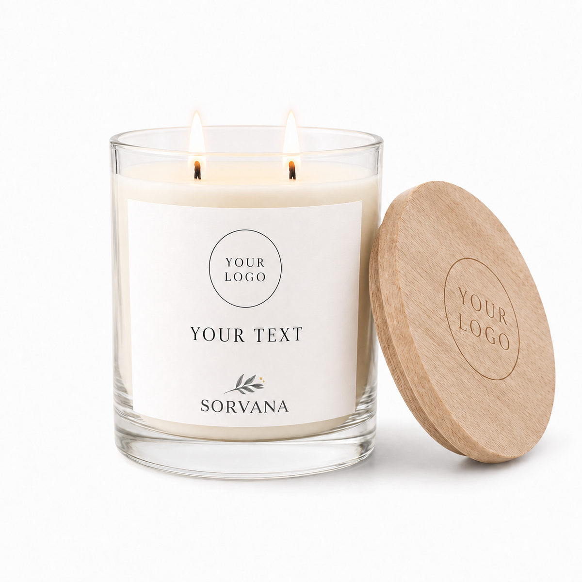 Personalised Double Wick Soy Candle – SORVANA
