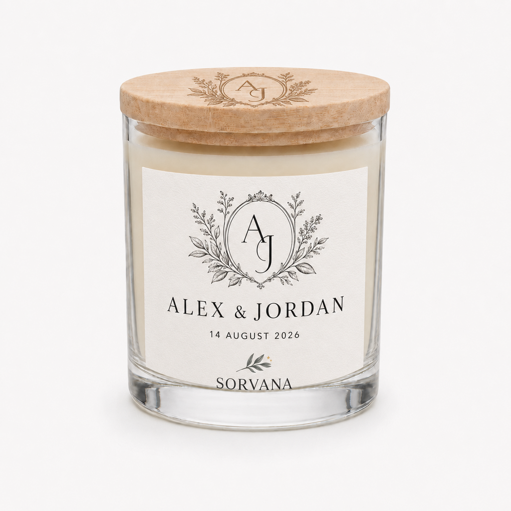 Personalised Double Wick Soy Candle – SORVANA